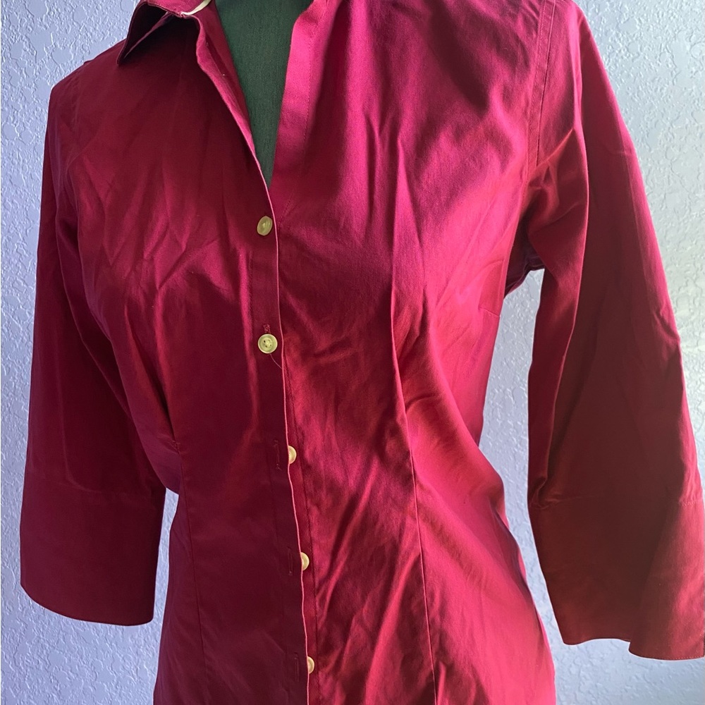 Lands end  Women button shirt
